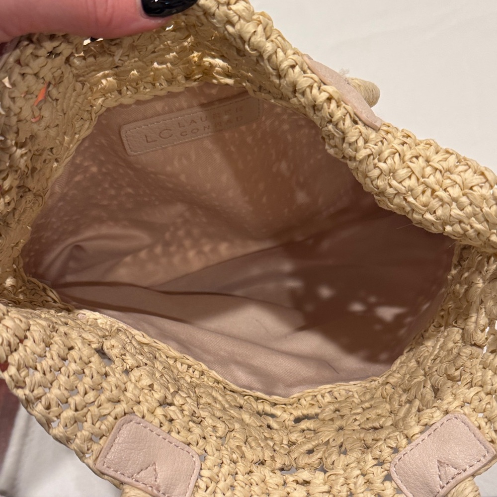 LC Lauren Conrad Beige Crochet Tote - Picture 5 of 5